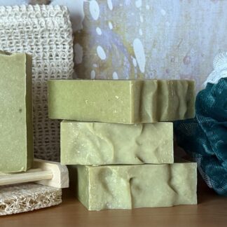 Alfalfa Powder and Aloe Vera Juice Soap